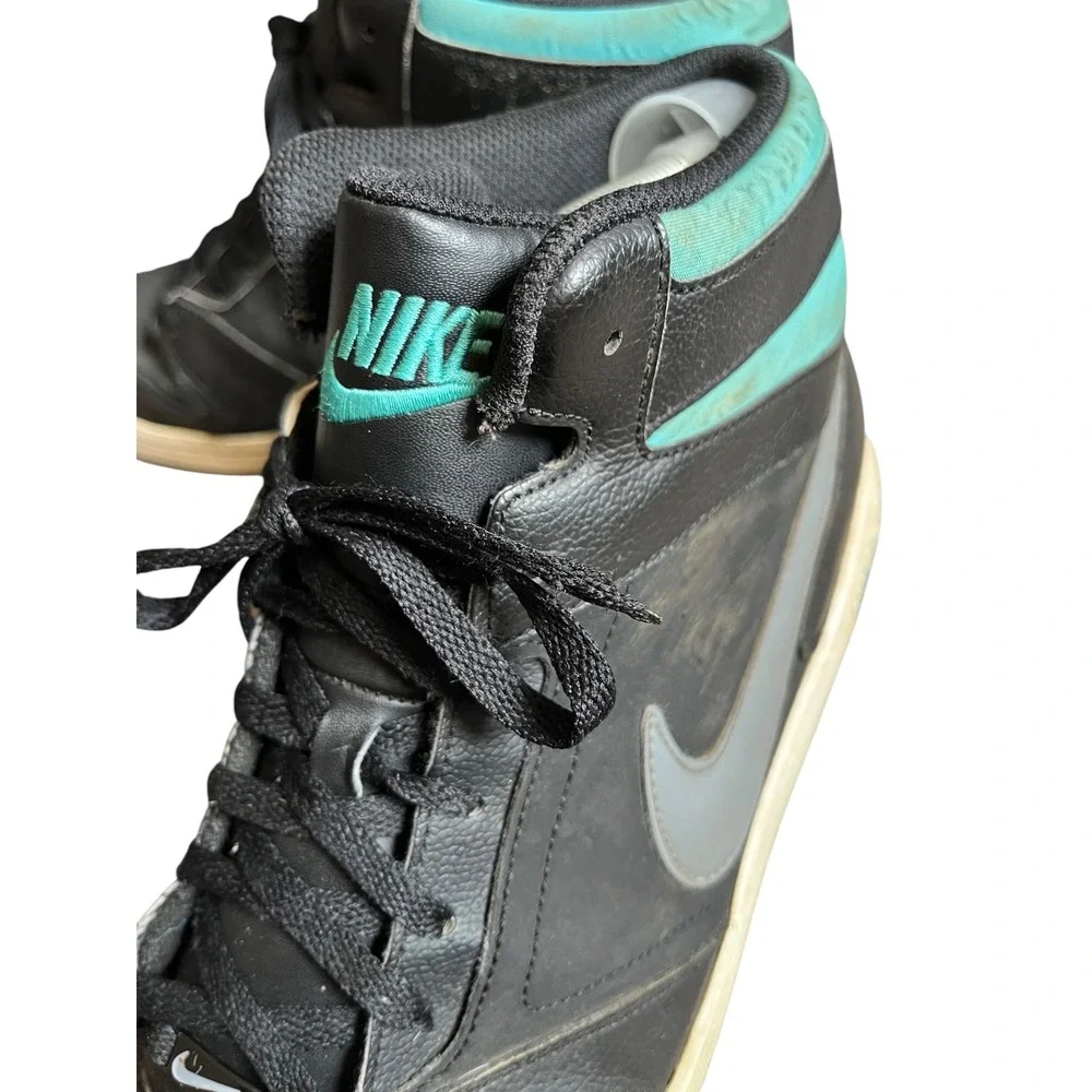 Nike Prestige IV High Mens 13 Black Grey Teal Sneakers 584614-003